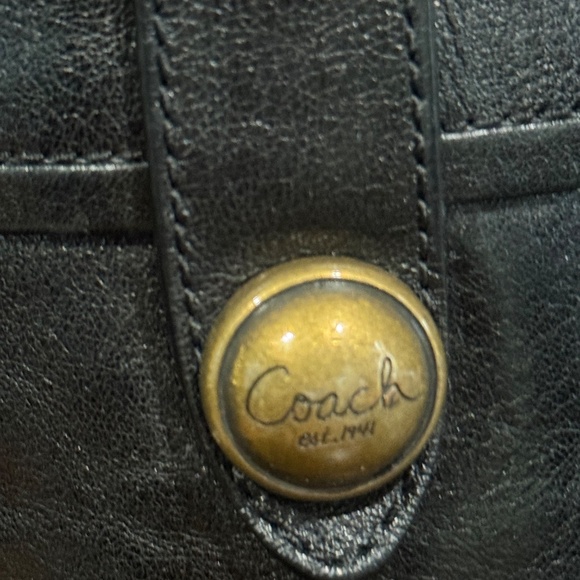 Coach Fayth Black Leather Boots size 7.5B - Picture 4 of 7